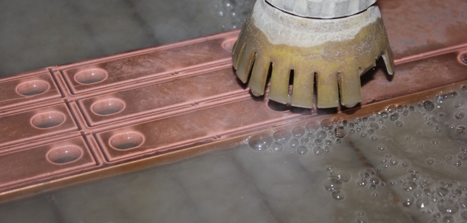 Waterjet Cutting Copper Electric Conductors